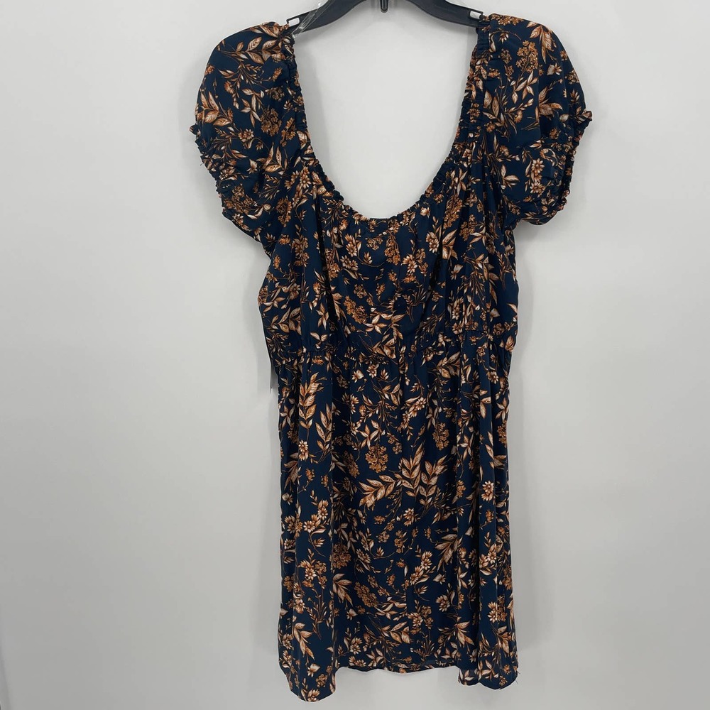Trixxi Women's Off the Shoulder Mini Dress Blue Size XL - Picture 2 of 6